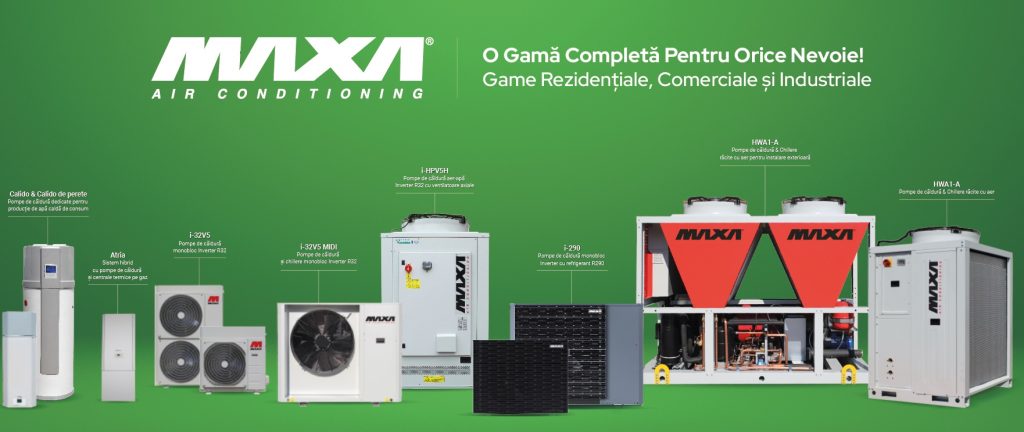 MAXAgreenRange pompe de caldura MAXA